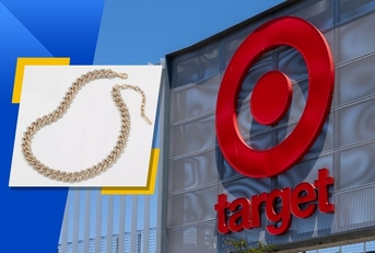 Target store exterior and featured product