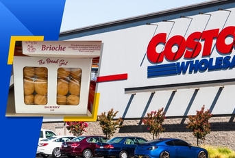 costco exterior logo and featured item