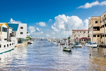 cruise ship terminal in harbor