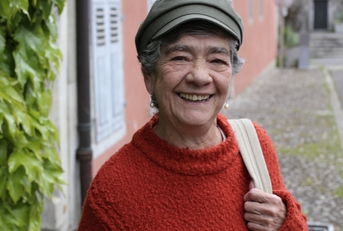 wise looking senior woman