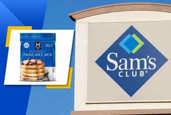 sam&#x27;s club exterior logo and featured item