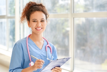 nurse in clinic