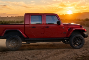 A red jeep gladiator