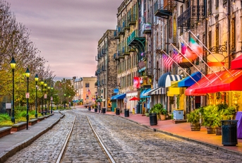 River Street, Savannah, Georgia, USA