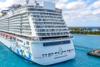 Norwegian Escape sailing away