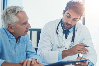 health insurance discussion with doctor
