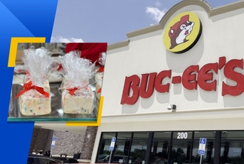 Buc-ee&#x27;s store exterior and featured item