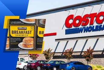 Costco store exterior and featured item