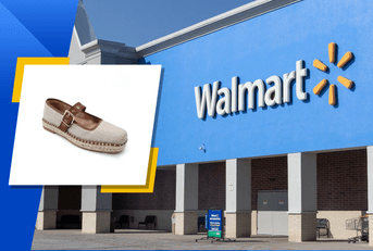 Collage of Walmart and shoe 