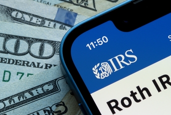 irs website is seen on an iphone