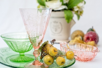 antique glassware american depression china