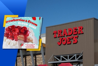 trader joe&#x27;s store exterior and featured item