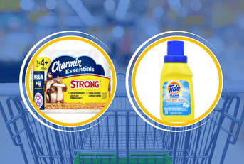 Toilet paper and detergent product images