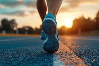 A runner&#x27;s foot