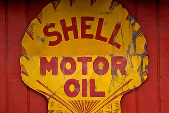 vintage shell motor oil sign