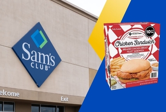 Sam&#x27;s club store exterior and featured item