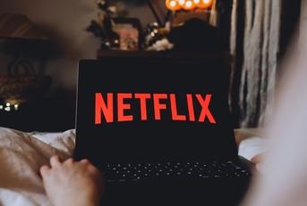 Person watching Netflix 