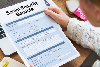 social security benefits form concept
