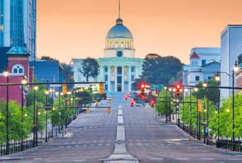 Downtown Montgomery Alabama