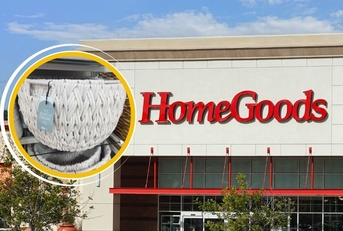 HomeGoods store exterior and featured item