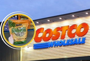 Costco store exterior and featured item