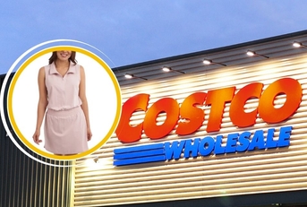 Costco store exterior and featured item