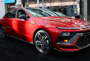 red 2023 hyundai sonata n line