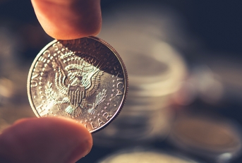 silver coin american half dollar