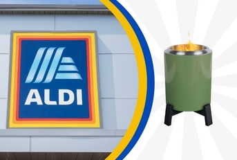 Aldi store logo and featured item