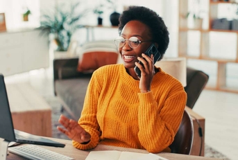 call from remote work from home office