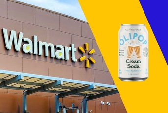 walmart storefront with olipop cream soda