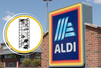 aldi store exterior and featured item