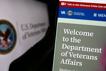 webpage of united states department of veterans affairs