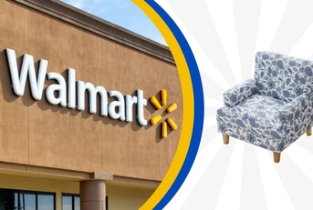 Walmart store exterior and featured item