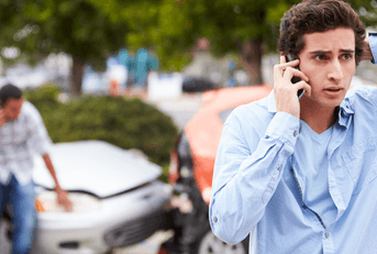 Stressed teen calling about an accident