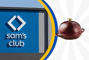 Sam&#x27;s club store exterior and featured product