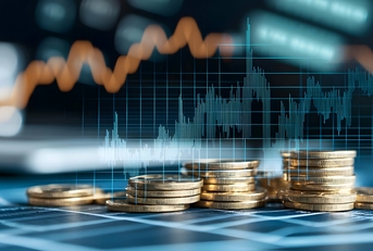 stock market graph representing financial growth