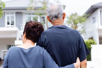 older couple looking at home