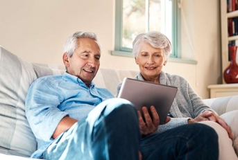 elderly people reading retirement savings