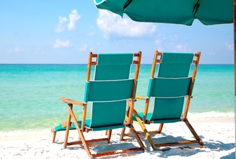 summer vacation beach chairs