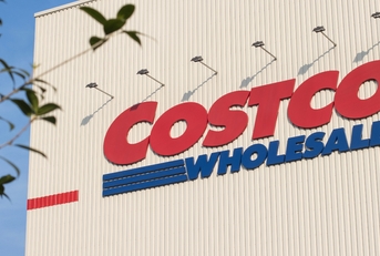 Costco logo is seen at its store in Ningbo