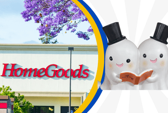 Homegoods store and ceramic ghosts