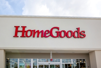 A HomeGoods storefront