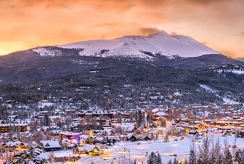 aerial view breckenridge colorado
