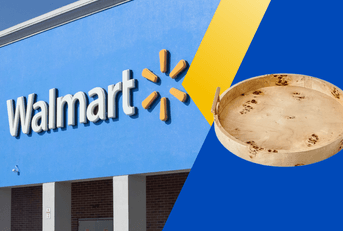 A Walmart store front