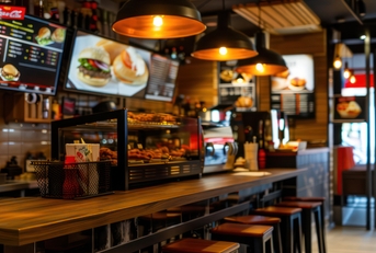 stylish fast food restaurant
