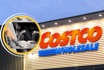 Costco store and Kirkland Signature socks