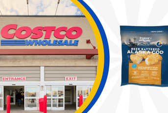 Costco store and Alaska Cod product