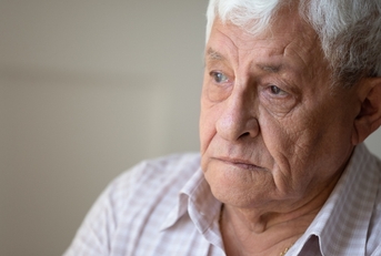 An old man concerned