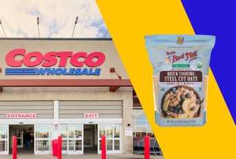 costco storefront with bob&#x27;s red mill steel cut oats